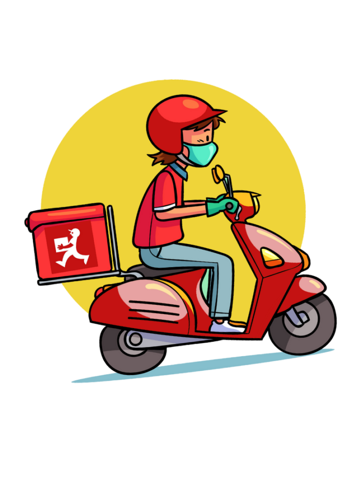 a cartoon character with a black background